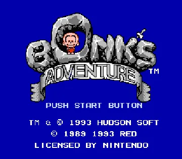 Bonk's Adventure (USA) screen shot title